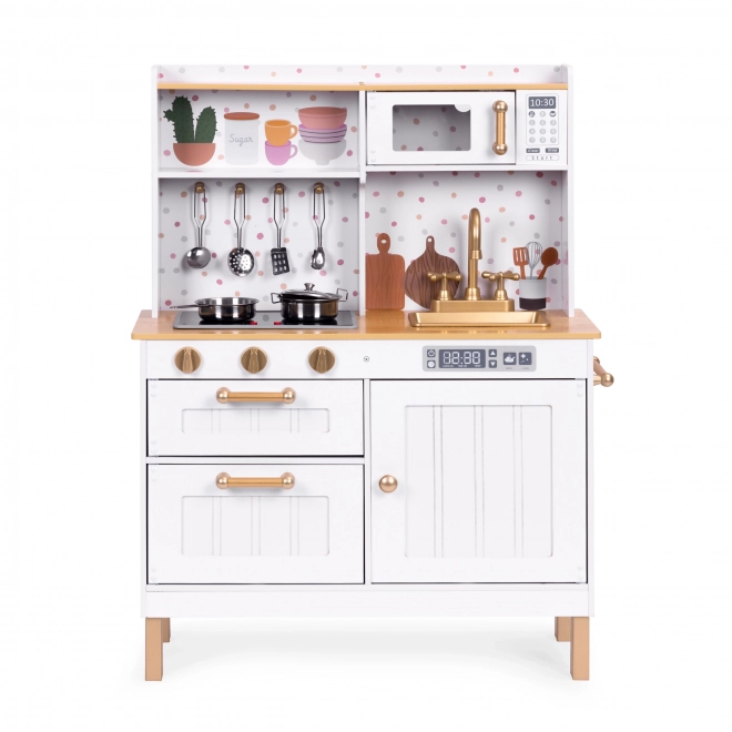 Wooden Play Kitchen with Sounds and LED