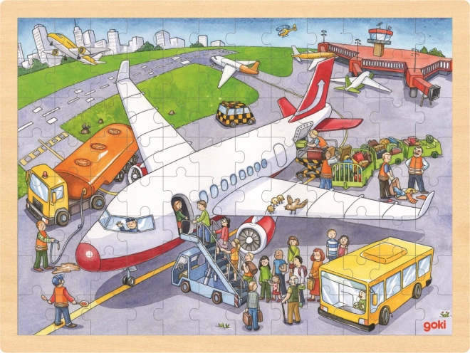 Wooden Airport Puzzle