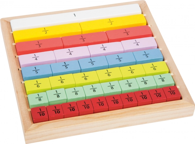 Small Foot Educational Colorful Fraction Board