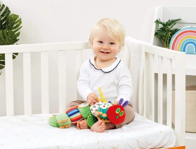 Textil játék Nagyon éhes hernyó Activity