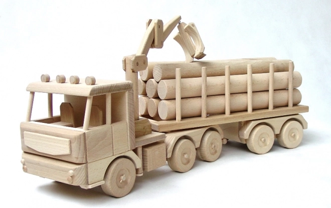 Large Truck with Logs Toy