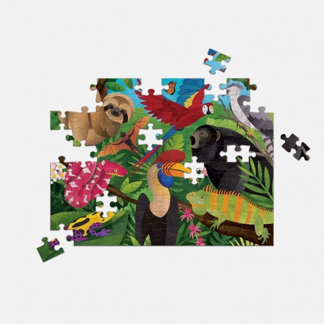 Rainforest Above and Below 100-Piece Double-Sided Puzzle