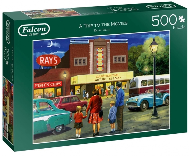 Falcon cinema visit jigsaw puzzle 500 pieces