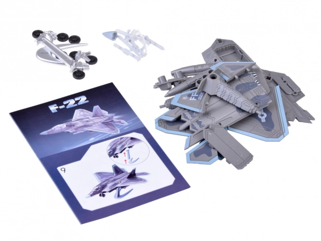 Building Blocks Jet Plane F-22 Model