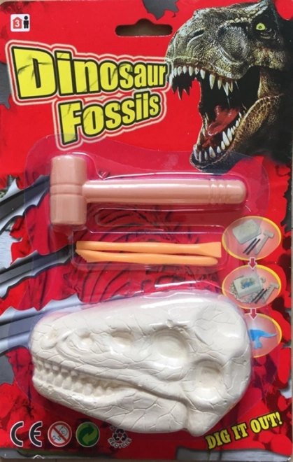 Plejo fossili di dinosauro – set di scavo con scheletro di dinosauro
