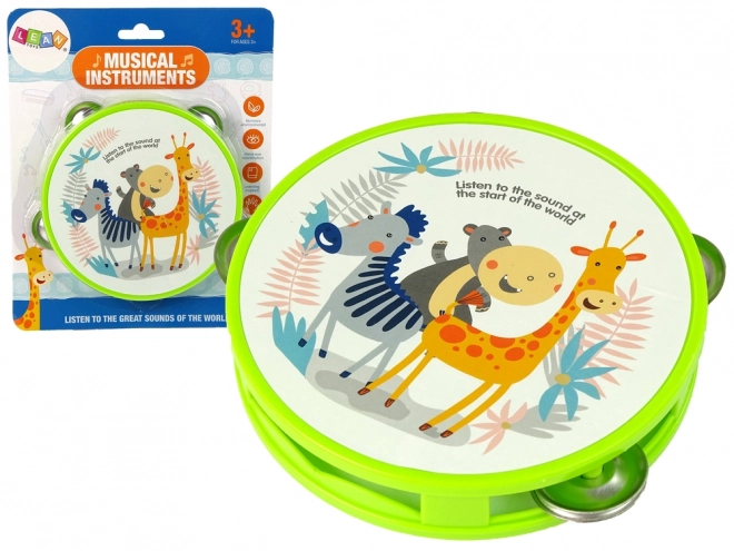 Musical Animal Tambourine for Kids