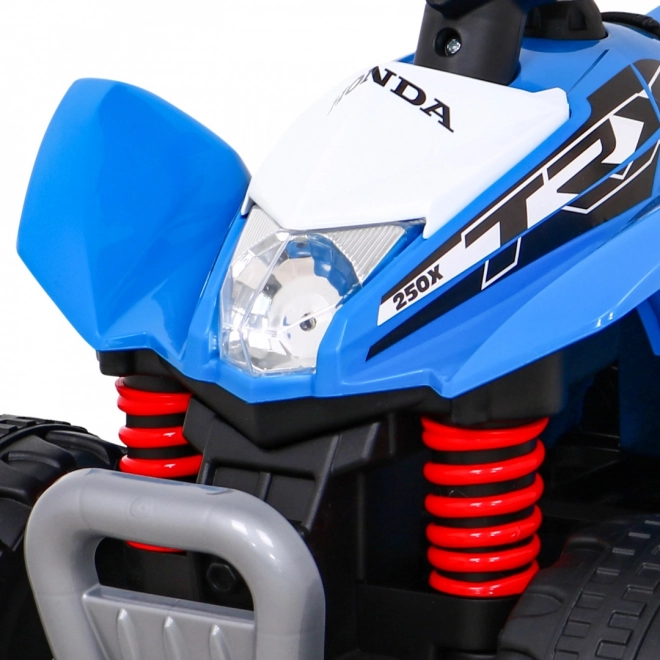 Blue Battery Operated Kids Quad with Led Lights and Horn