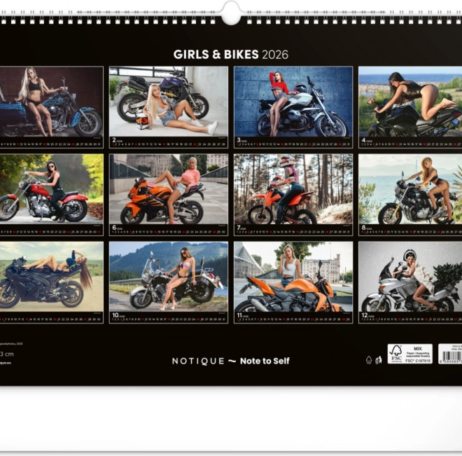 Wandkalender Girls & Bikes 2026