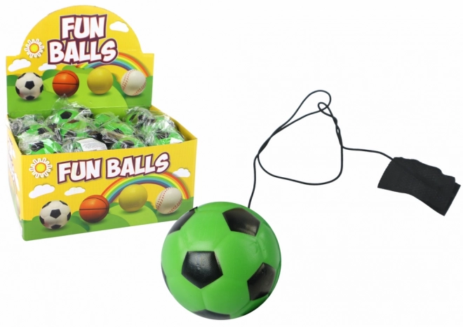 Football Yo-Yo Toy with Elastic Cord