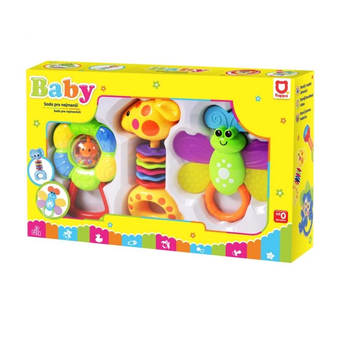 Set of Colorful Baby Rattles