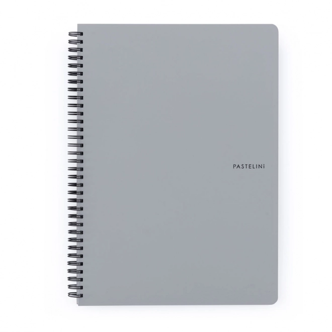 Pastelini Gray Spiral Notebook A4