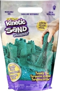Kinetic Sand modrozelený trblietavý piesok 0,9 kg