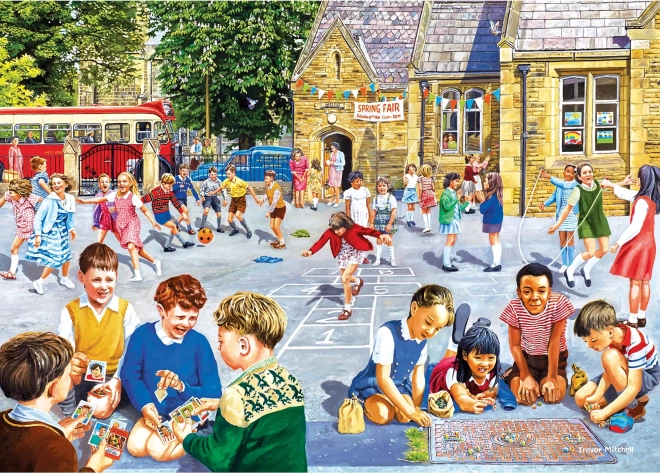 Gibsons School Days Puzzle Set 4x500 Pieces