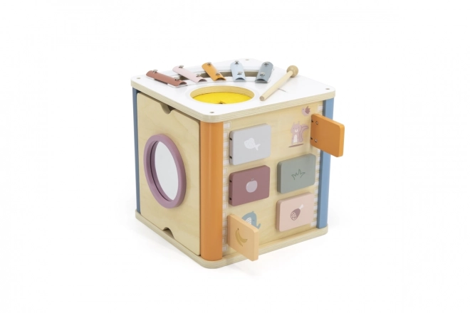 8-in-1 Wooden Activity Cube