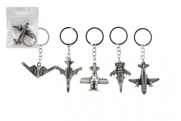 Airplane Metal Keychain