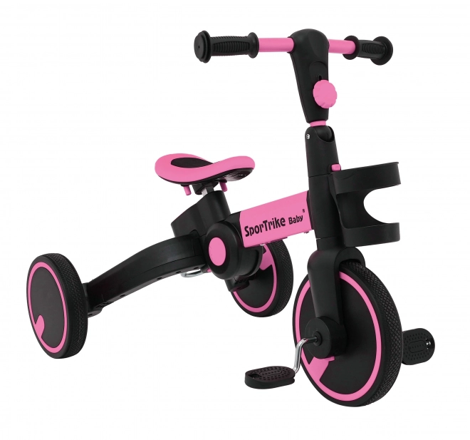 Happy Bike 3-in-1 Pink Tricycle