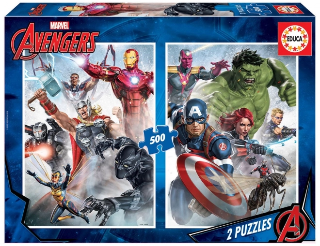 Educa Puzzel Avengers 2x500 stukjes
