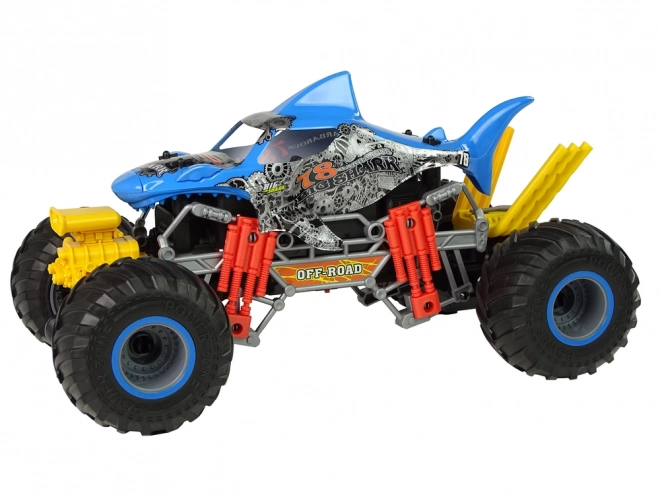 Blue Remote Controlled Shark Off-Road Car