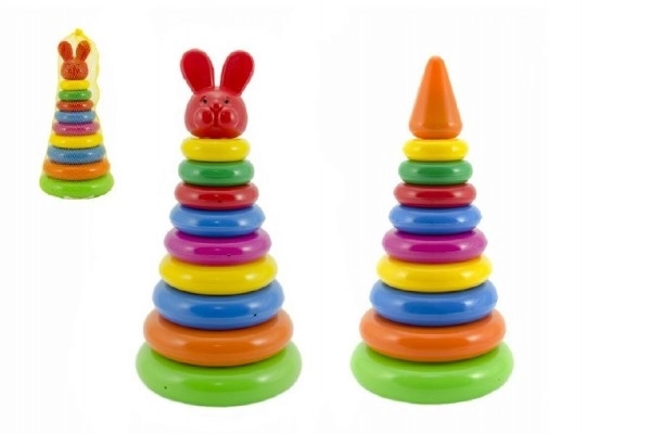 Rainbow Ring Stacking Pyramid Toy