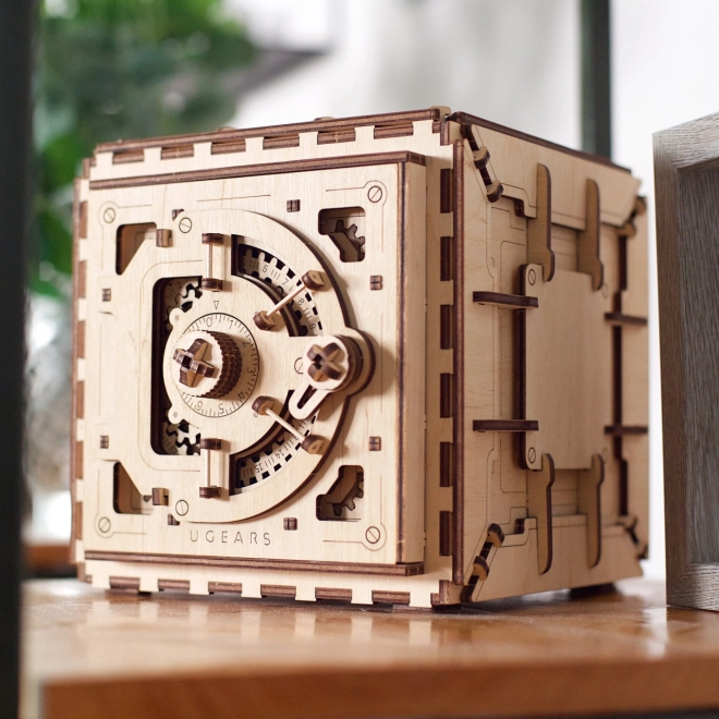 Ugears 3D Wooden Mechanical Safe Puzzle