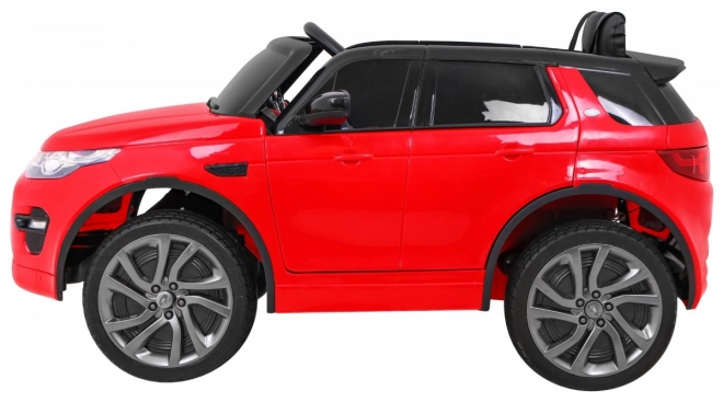 Children's Land Rover Discovery Red + Remote Control + 5 Harnesses + Seat Adjustment + EVA + MP3 LED