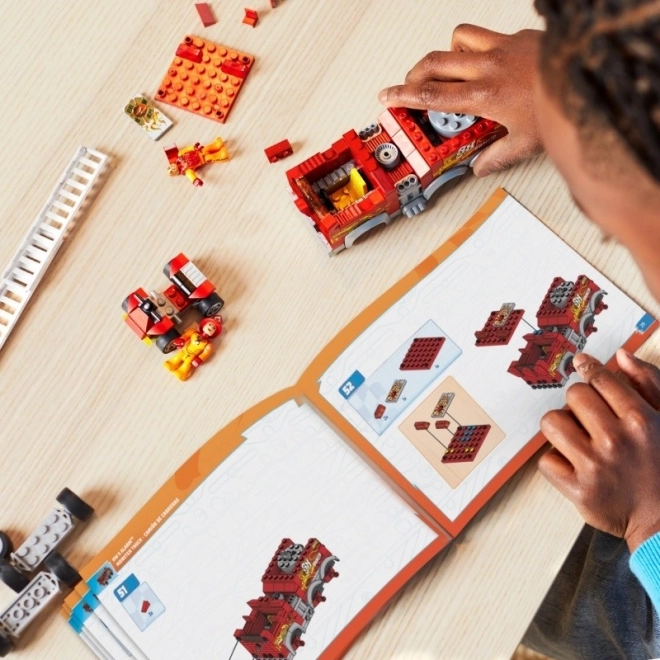 Costruzioni Mega Hot Wheels Camion dei Pompieri Monster Trucks con Quad ATV