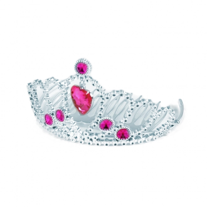 Princess Crown with Earrings Pink