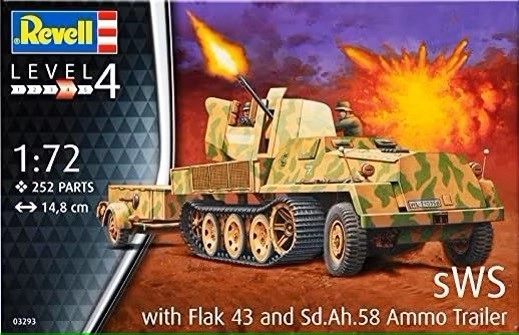 Plastikový model SWS W/Flak43 & SD AH58 Ammo Trailer