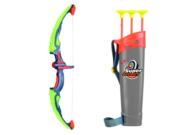 Archery Set with Bow, Target, Quiver, and Light-Up Arrows