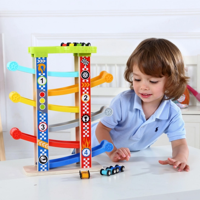 Tooky Toy Barevná skluzavka pro auta