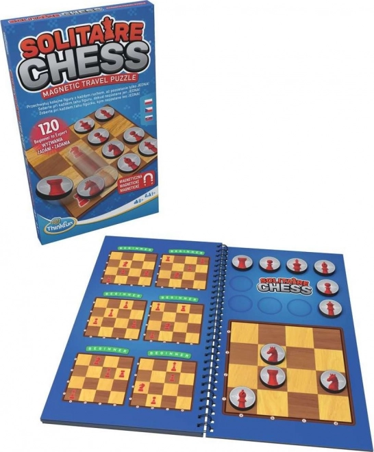 ThinkFun Magnetic Travel Solitaire Chess