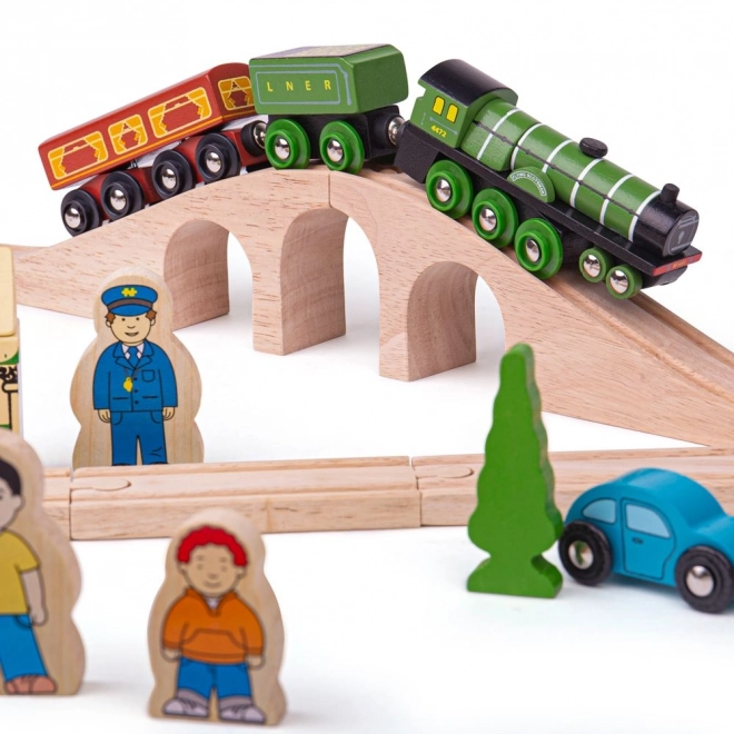 Bigjigs Rail Wooden Flying Scotsman Train Set