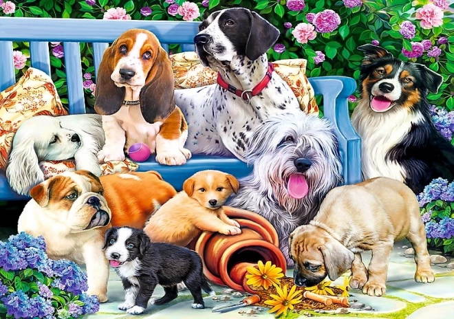 Trefl Puzzle Dogs in the Garden 1000 Pieces