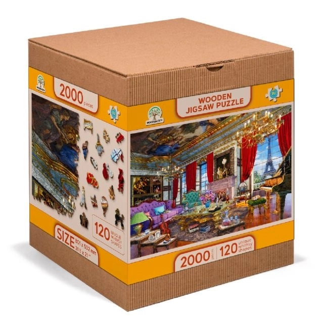 Wooden Palace of Paris Puzzle 2-in-1