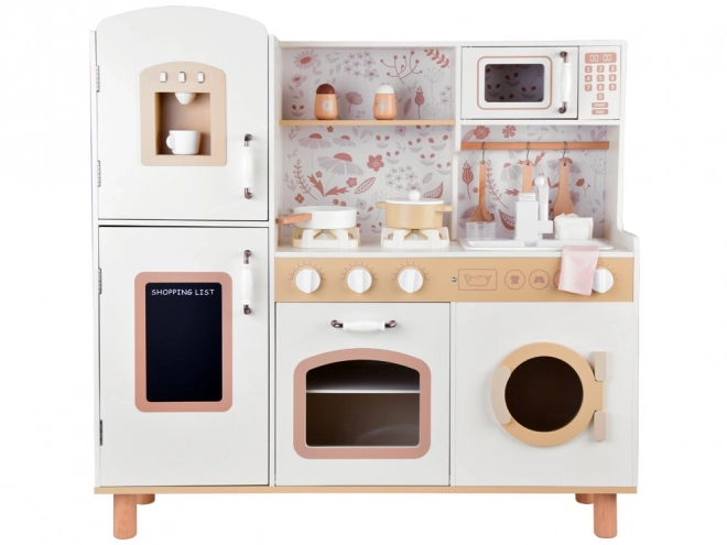Beautiful Large Wooden Children's Kitchen Oven Washer with Refrigerator ZA5271