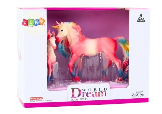 Pink Unicorn Collectible Figurines Set