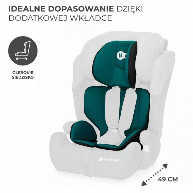 Autostol COMFORT UP i-Size 76-150 cm 9-36 kg – Grøn