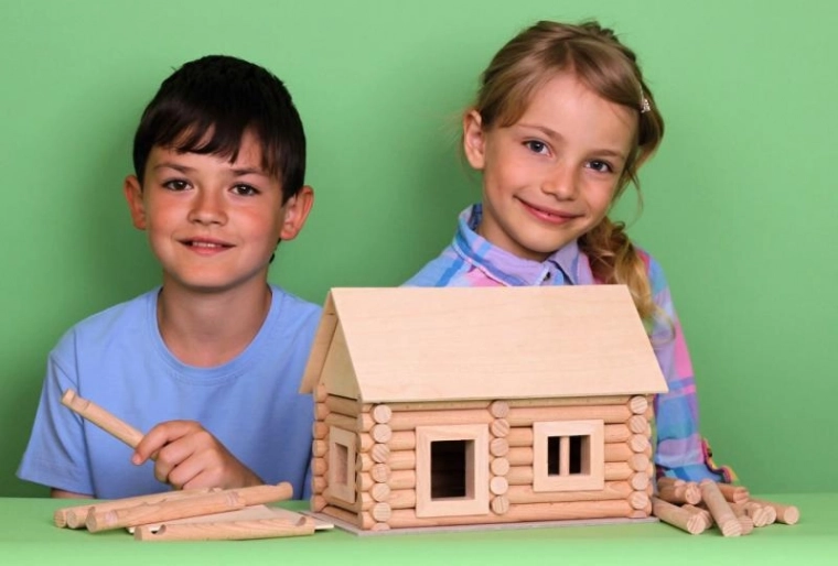 Vario Case - Wooden Construction Set 72 Pieces