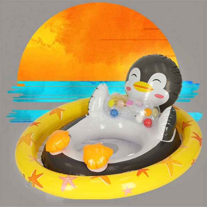 Inflatable Penguin Swim Ring for Children