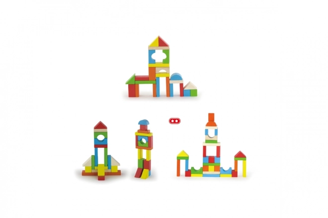 Wooden Building Blocks Set