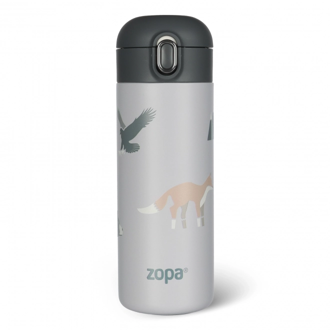 Insulated Water Bottle with Straw 400 ml Mountains