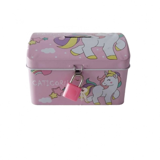 Unicorn Piggy Bank with Lock