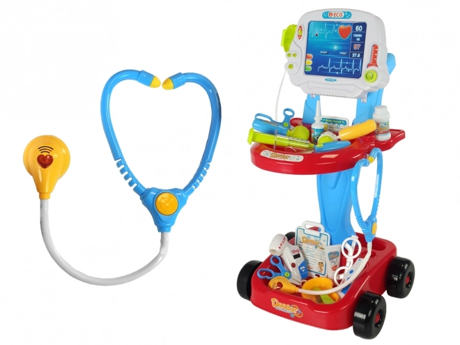 doctor playset with trolley 17 pieces