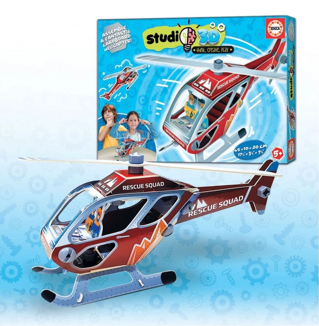 Educa Studio 3D Rescue Helicopter Model