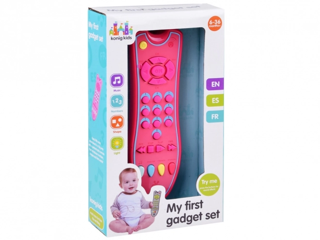 Interactive TV Remote Control Toy for Kids – Pink