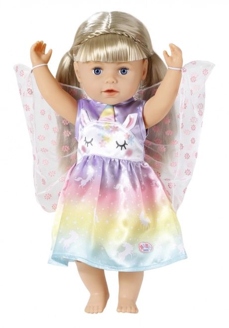 Unicorn Fairy Costume for BABY Born Doll