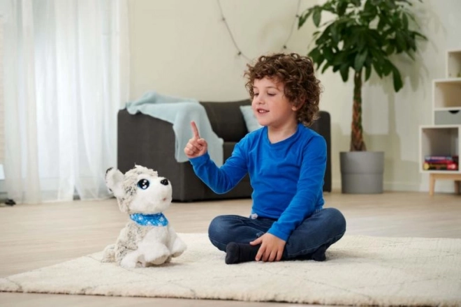 Interactive Happy Husky Plush Dog