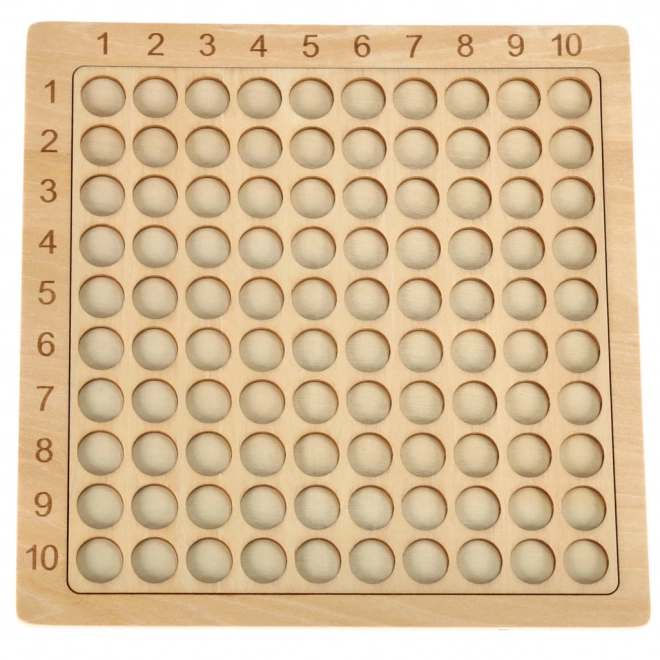 Educational Wooden Multiplication Board Game