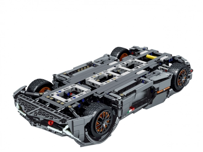 Gray Sports Car Building Blocks Set