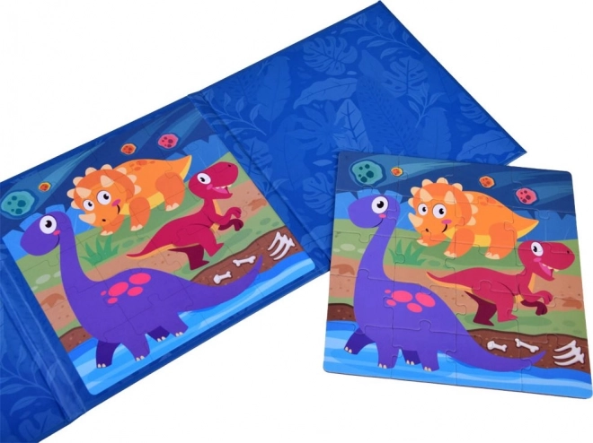 Magnetic Dinosaur Puzzle Book